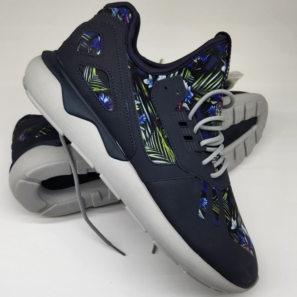 New Old Stock Men's Size 12 - adidas Tubular Runner Tropical Floral Navy Rare
